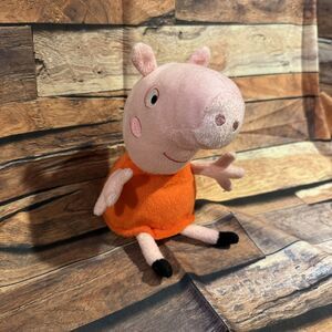 Peppa Pig Plush Bean Bag Stuffed Animal 6” Cartoon Character Toy Figure